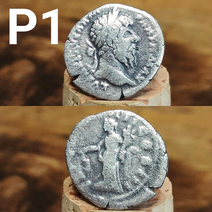 Genuine Roman silver Denarii from the 2nd century, ancient coins - VPUKcoins