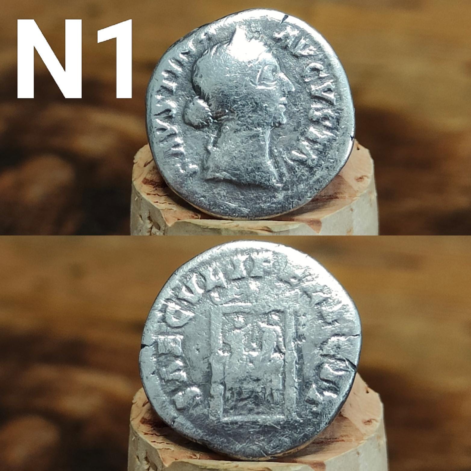 Genuine Roman silver Denarii from the 2nd century, ancient coins - VPUKcoins