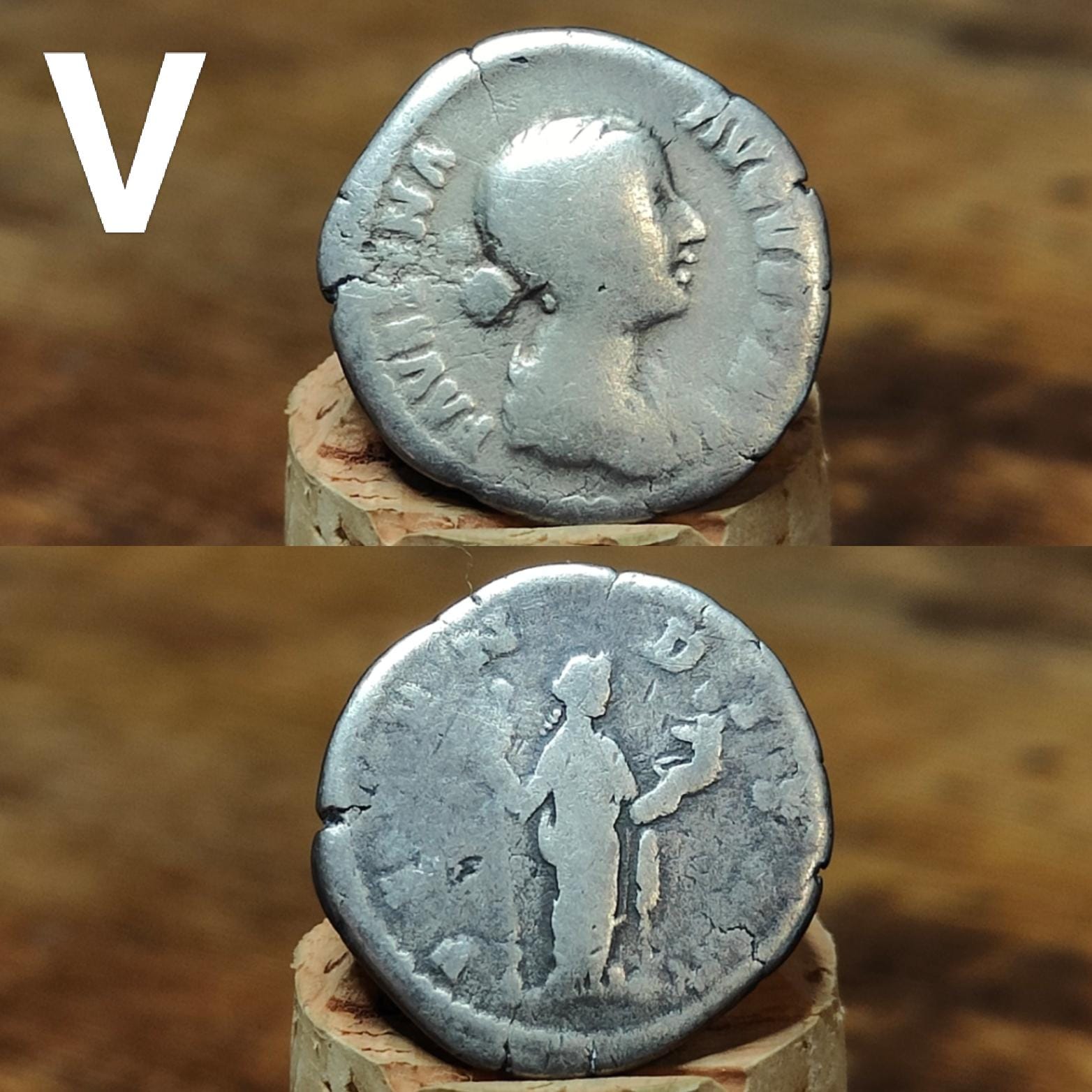 Genuine Roman silver Denarii from the 2nd century, ancient coins - VPUKcoins