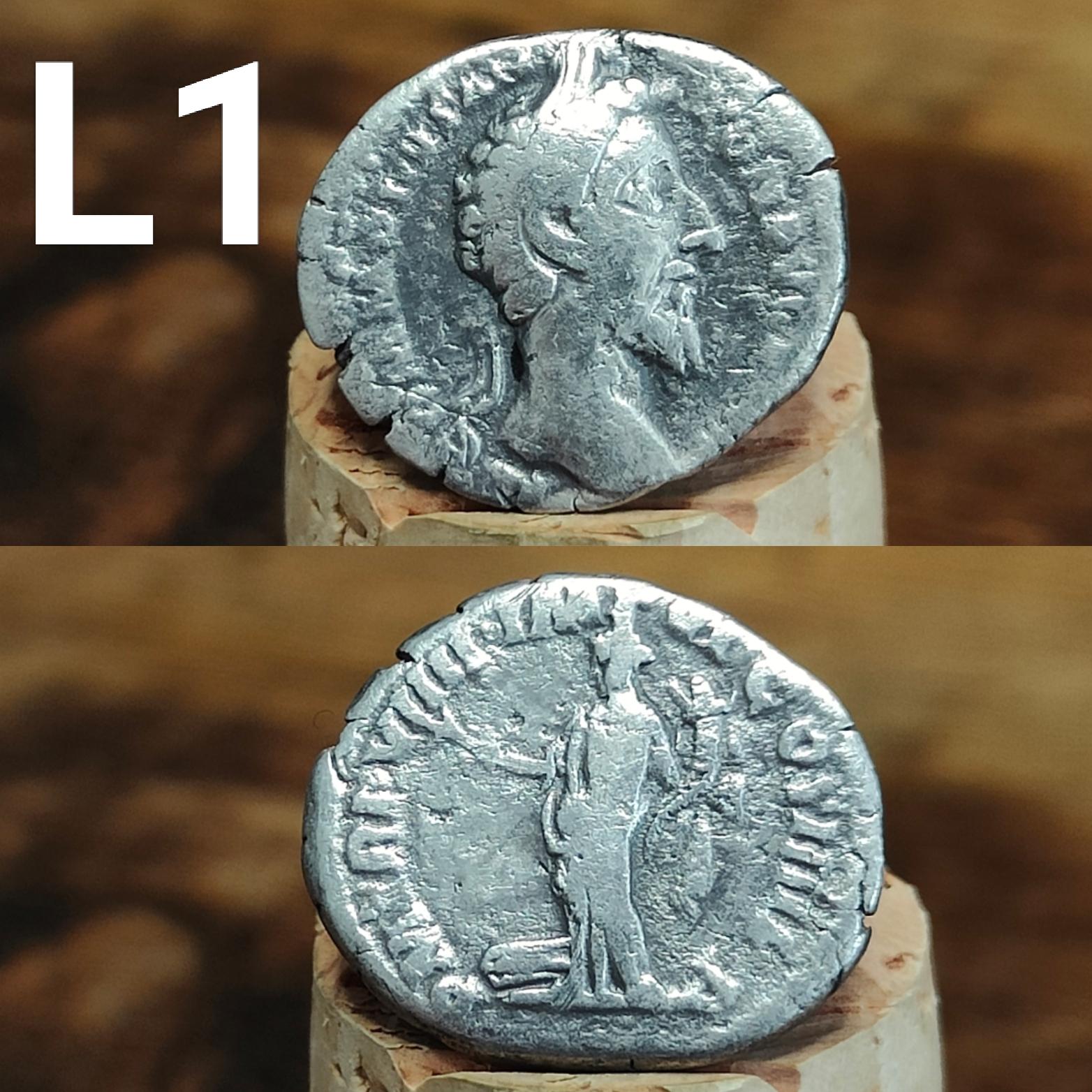Genuine Roman silver Denarii from the 2nd century, ancient coins - VPUKcoins