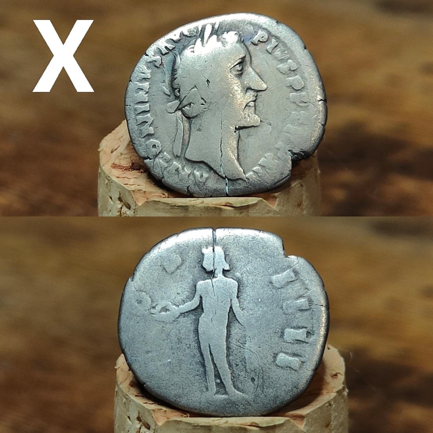 Genuine Roman silver Denarii from the 2nd century, ancient coins - VPUKcoins
