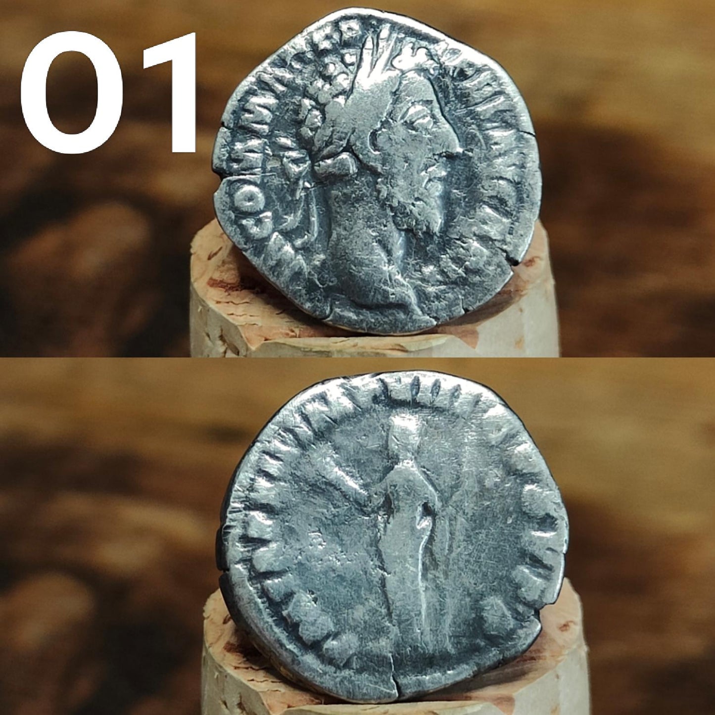 Genuine Roman silver Denarii from the 2nd century, ancient coins - VPUKcoins
