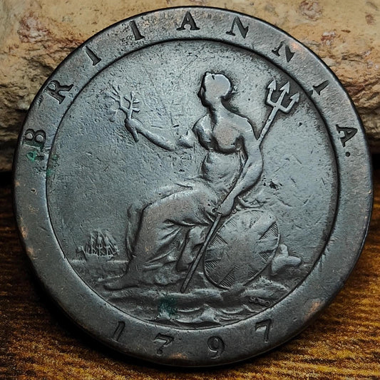 George III Cartwheel Penny, dated 1797 - Georgian/ US colonial coin - VPUKcoins