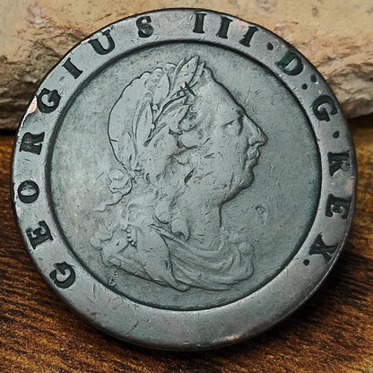 George III Cartwheel two pence, dated 1797 - Georgian/ US colonial coin - VPUKcoins