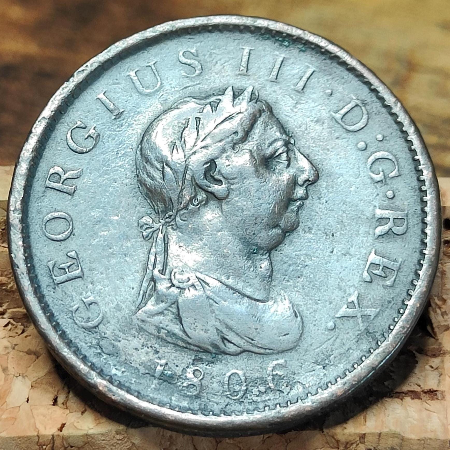 George III Penny, dated 1806 - Georgian/ Napoleonic war coin - VPUKcoins