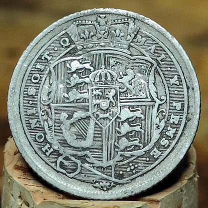 George III silver sixpence dated 1816 - Georgian coin, Napoleonic war - VPUKcoins