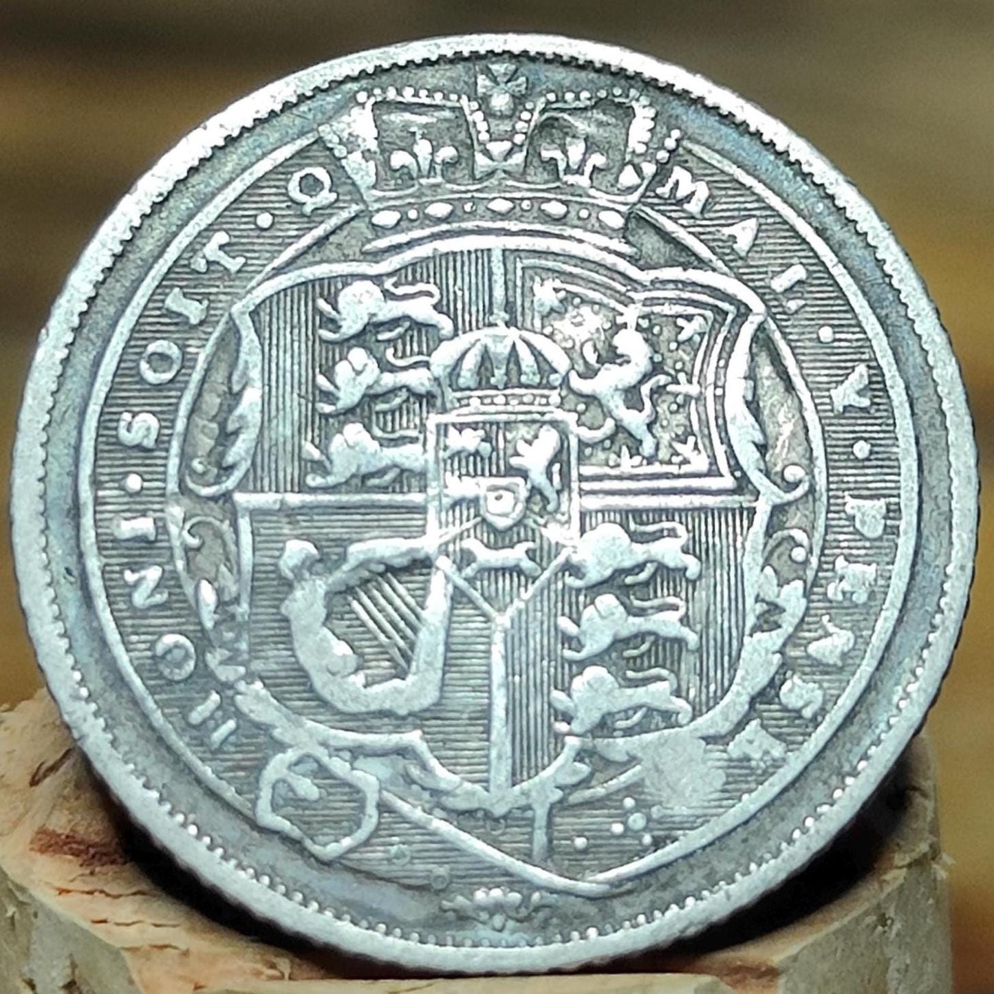 George III silver sixpence dated 1819 - Georgian coin, Napoleonic war - VPUKcoins