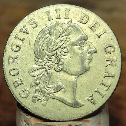 George III spade Guinea gaming token, dated 1797, Georgian brass jetton - VPUKcoins