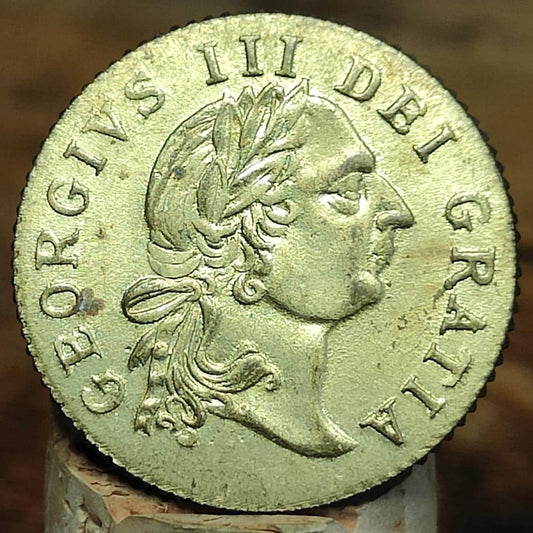 George III spade Guinea gaming token, dated 1797, Georgian brass jetton - VPUKcoins