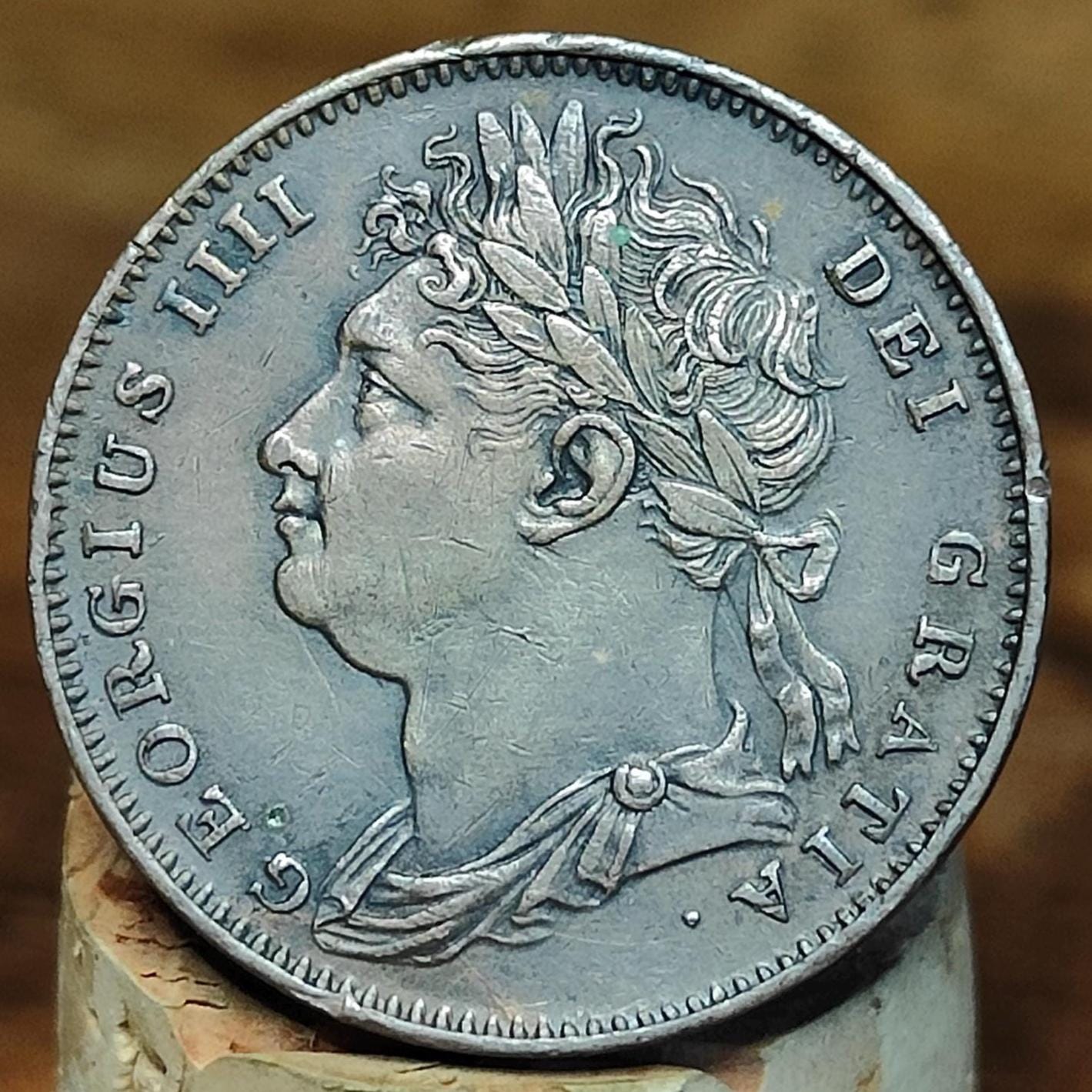George IIII farthing, dated 1823- Georgian coin - VPUKcoins