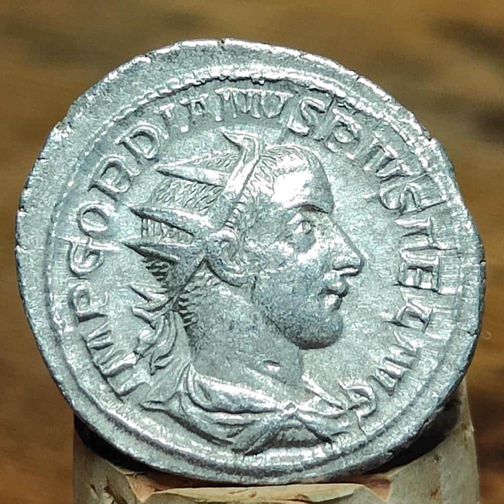 Gordian III Roman Antoninianus, Apollo reverse, ancient double denarius coin - VPUKcoins