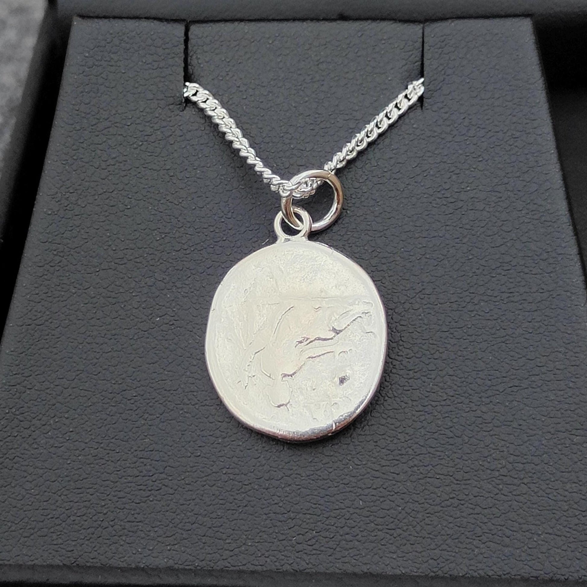Hadrian Silver Denarius pendant and chain, ancient necklace - VPUKcoins