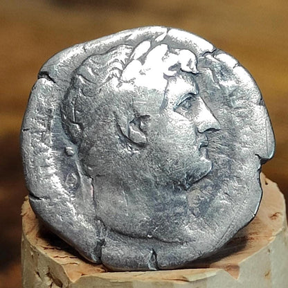 Hadrian Silver Denarius with Abundantia reverse, Ancient roman coin - VPUKcoins