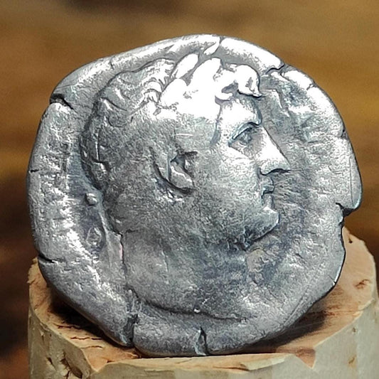 Hadrian Silver Denarius with Abundantia reverse, Ancient roman coin - VPUKcoins