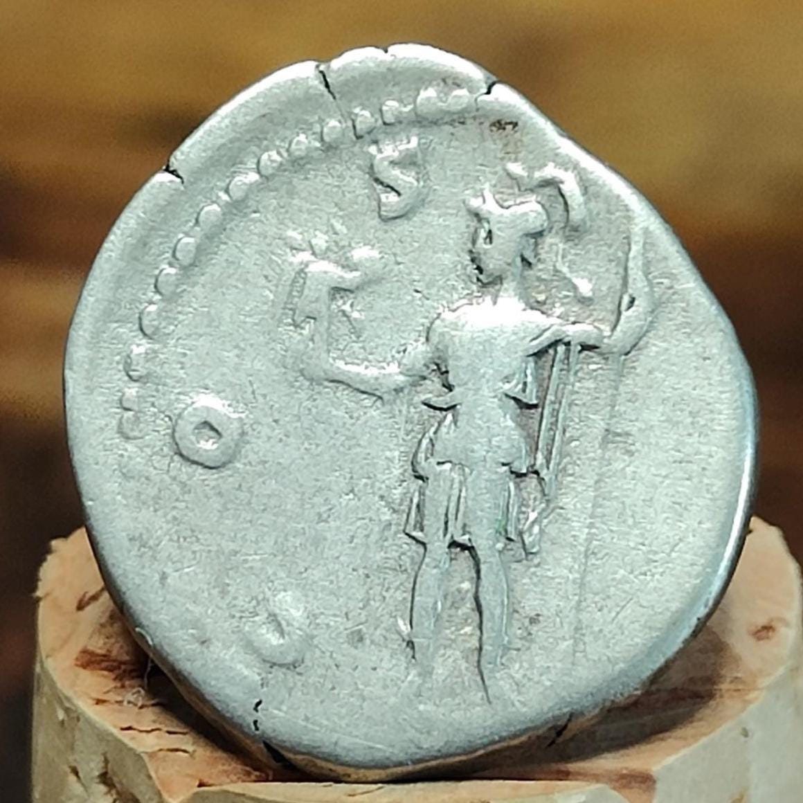 Hadrian Silver Denarius with Roma reverse, Ancient roman coin - VPUKcoins