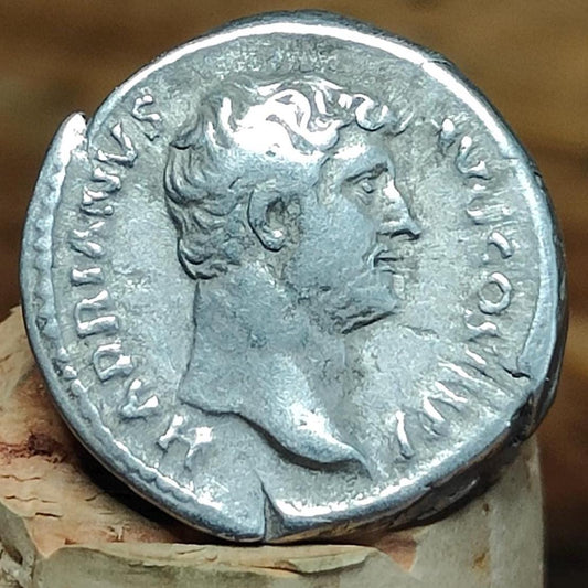 Hadrian Silver Denarius with Salus reverse, Ancient roman coin - VPUKcoins