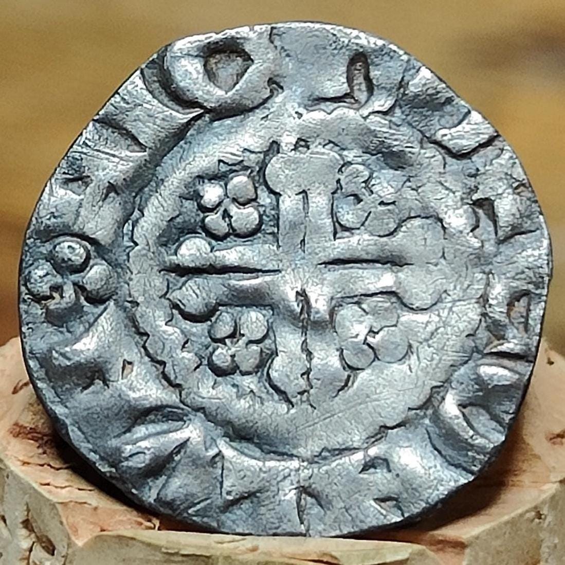 Henry III voided short cross penny, class 8c, Medieval Silver Coin UK 1216 - 1272 AD - VPUKcoins