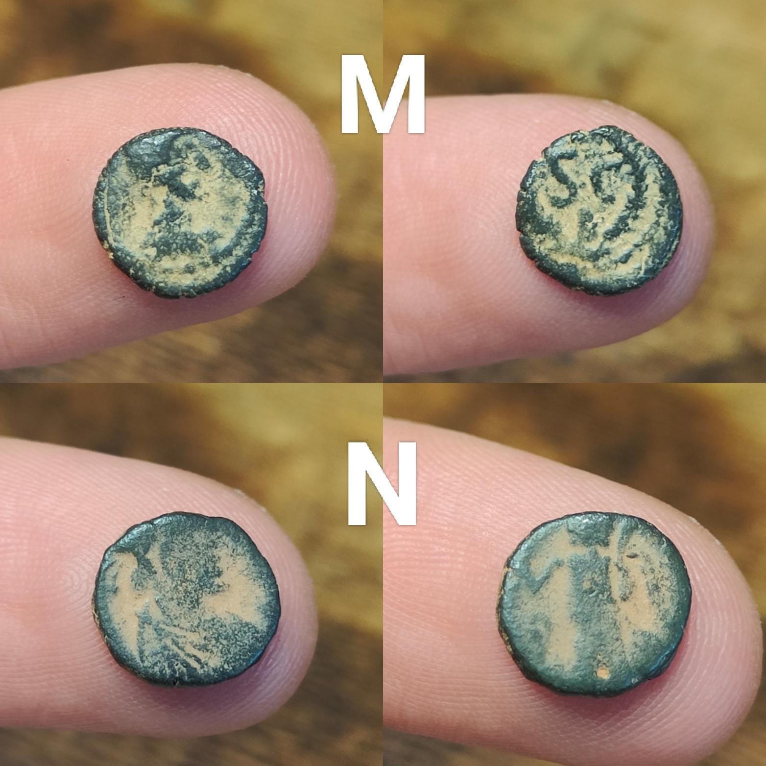 Ancient Roman/Greek minim coins, Genuine tiny coins over 1600 years old