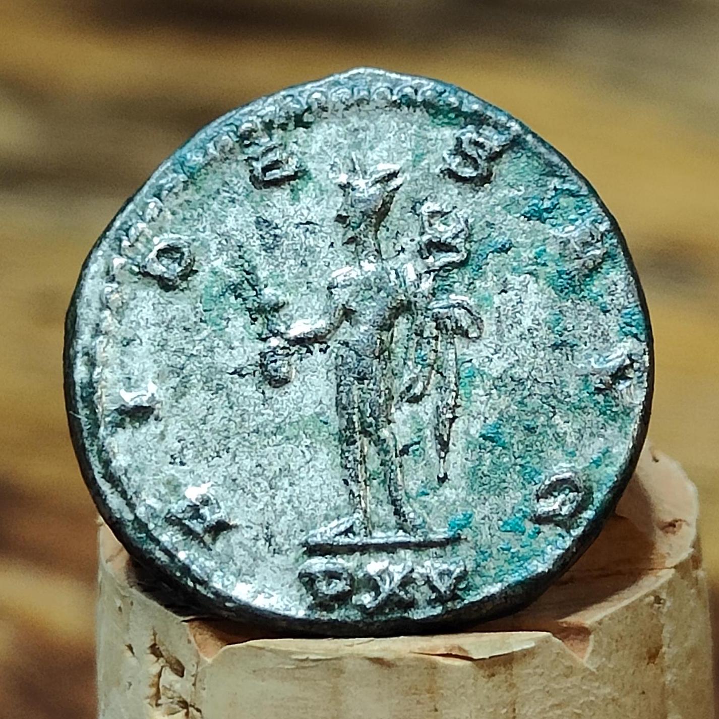 Emperor Gallienus Roman coin, 3rd century ancient Antoninianus, Fides reverse