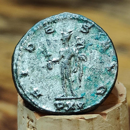 Emperor Gallienus Roman coin, 3rd century ancient Antoninianus, Fides reverse