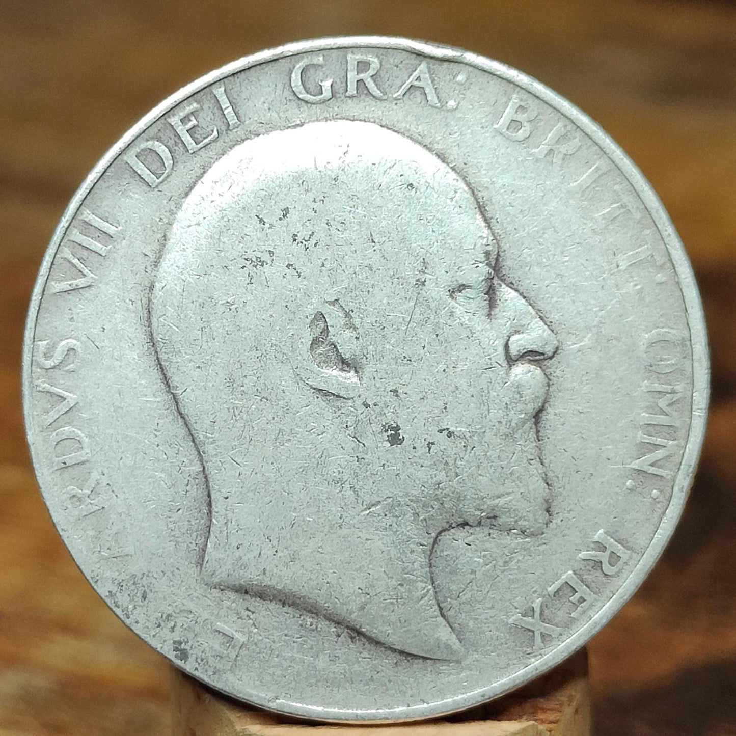 1907 King Edward VII Silver Halfcrown Coin