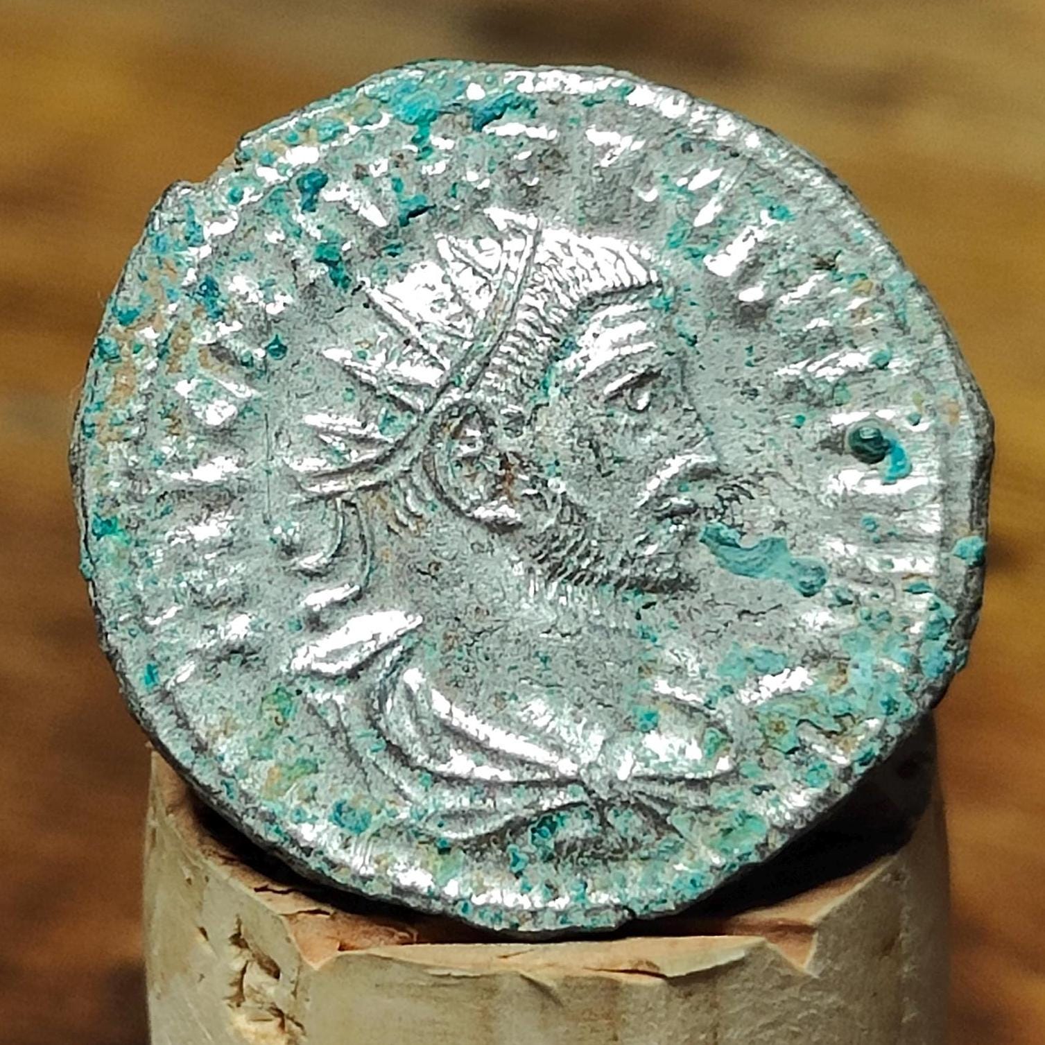Genuine Roman Antoninianus of Probus, ancient double denarius coin