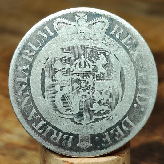 1817 King George III Silver Halfcrown Coin Pistrucci Small Laureate Head