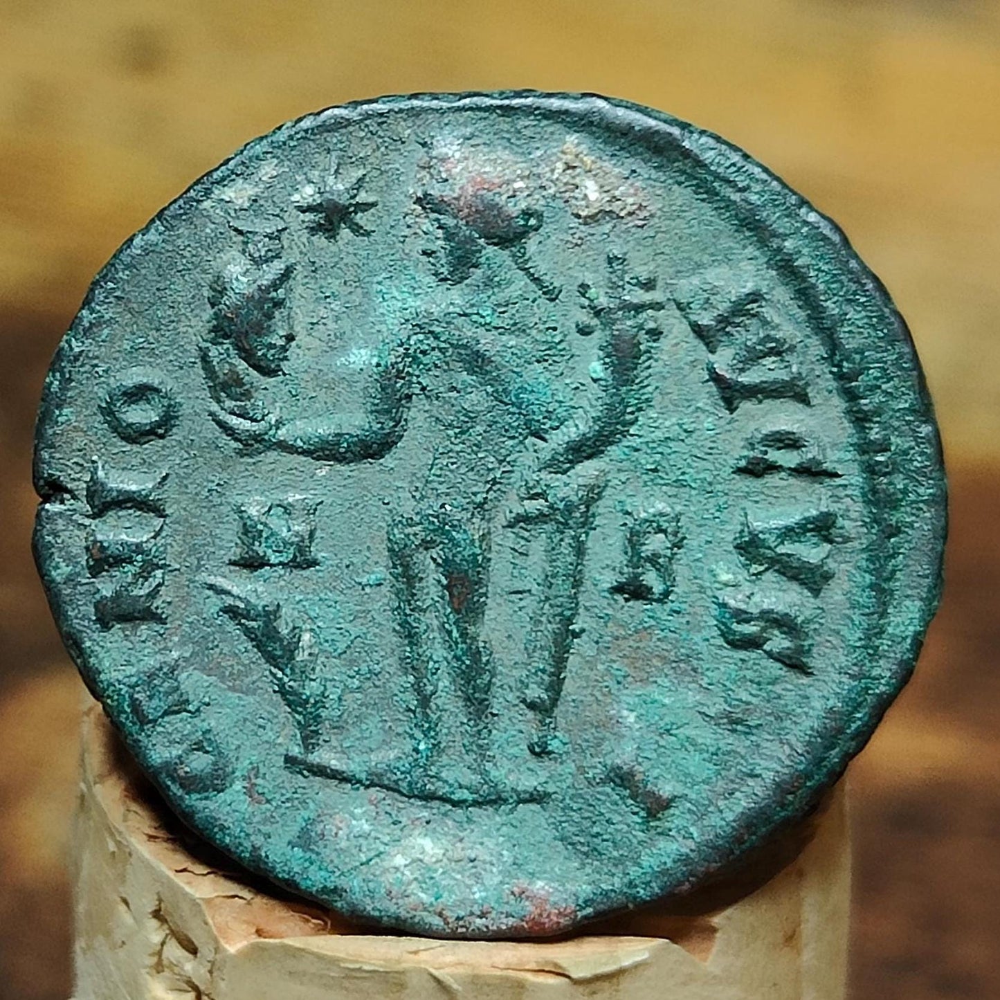 Galerius Maximianus Roman coin, high grade ancient Follis with god Genius reverse
