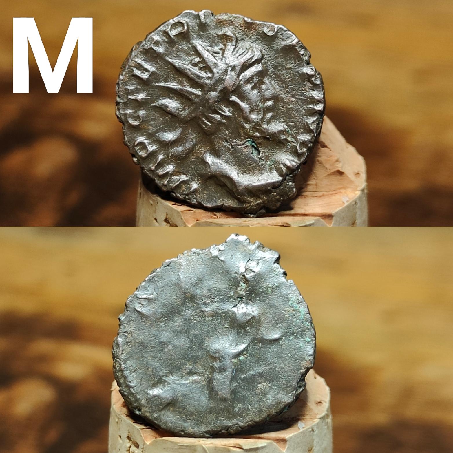 Tetricus Roman coins AE3, 3rd century ancient Antoninianus
