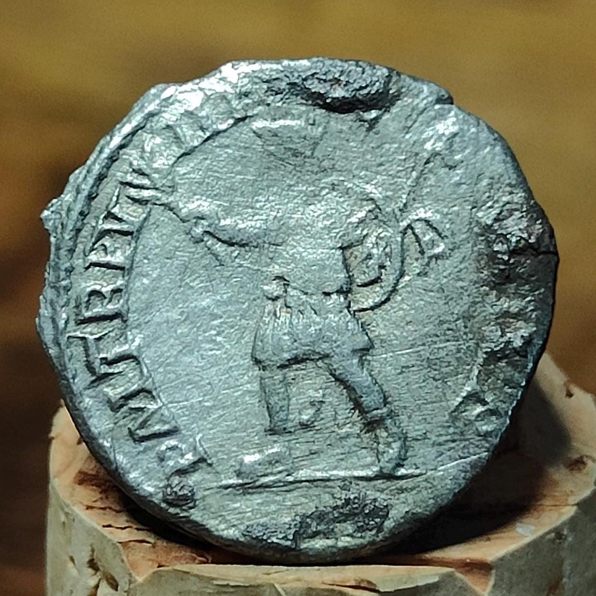Severus Alexander Silver Denarius with Mars reverse, Ancient roman coin