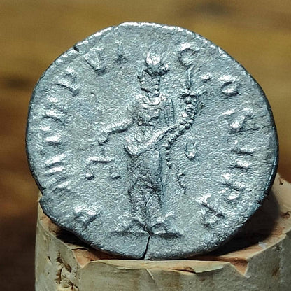 Severus Alexander Silver Denarius, Ancient roman coin with Aequitas reverse