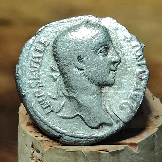 Severus Alexander Silver Denarius with Mars reverse, Ancient roman coin