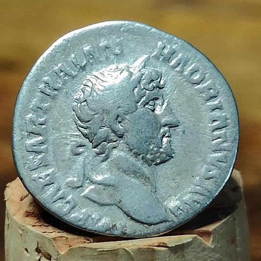 Hadrian Silver Denarius with victory reverse, Ancient roman coin