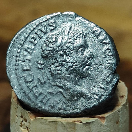 Caracalla Silver Denarius with Fides reverse, Ancient roman coin