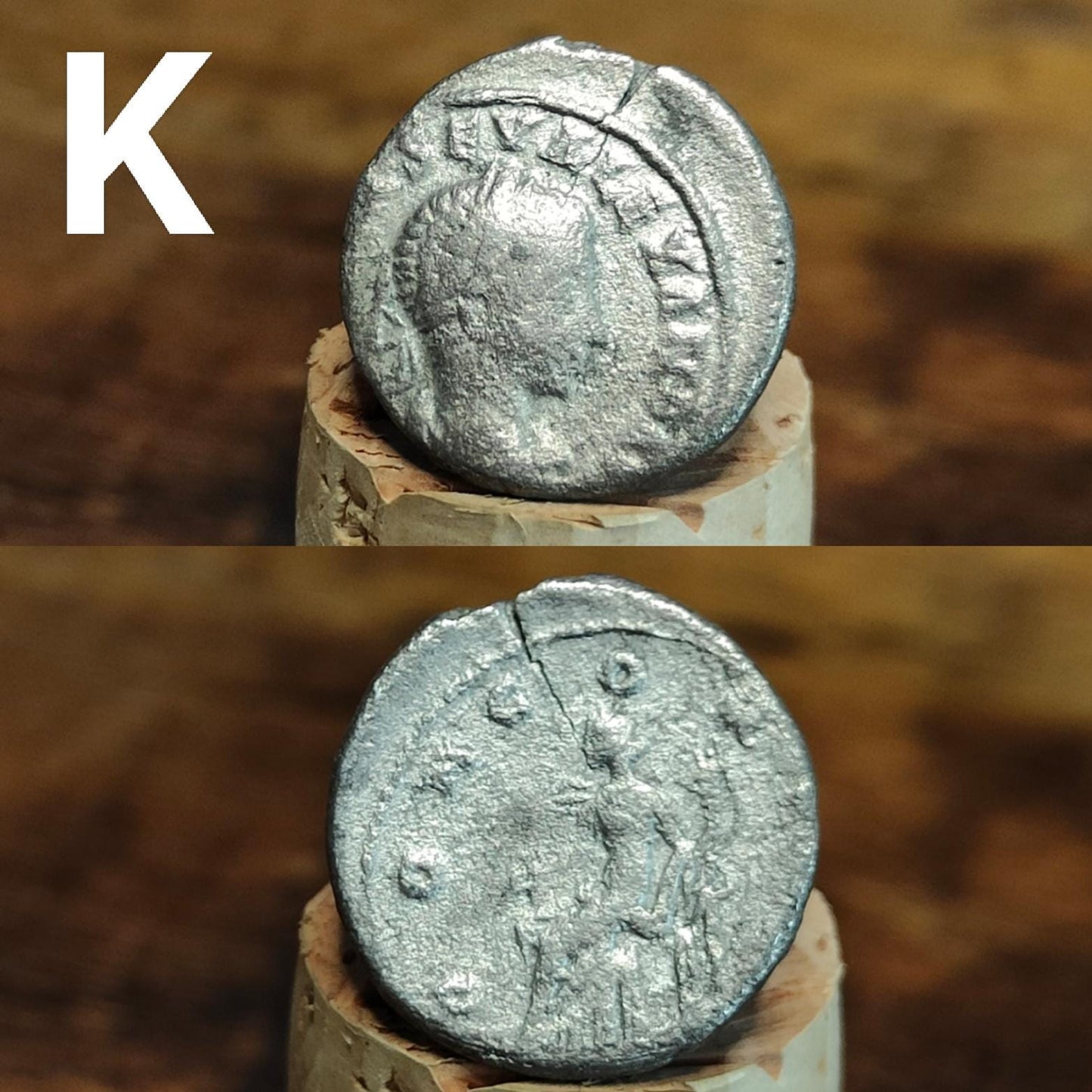 Authentic Roman silver Denarii featuring emperor of Rome, 1800 years old!
