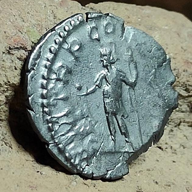 Postumus Silver Antoninianus, very fine ancient roman double denarius coin