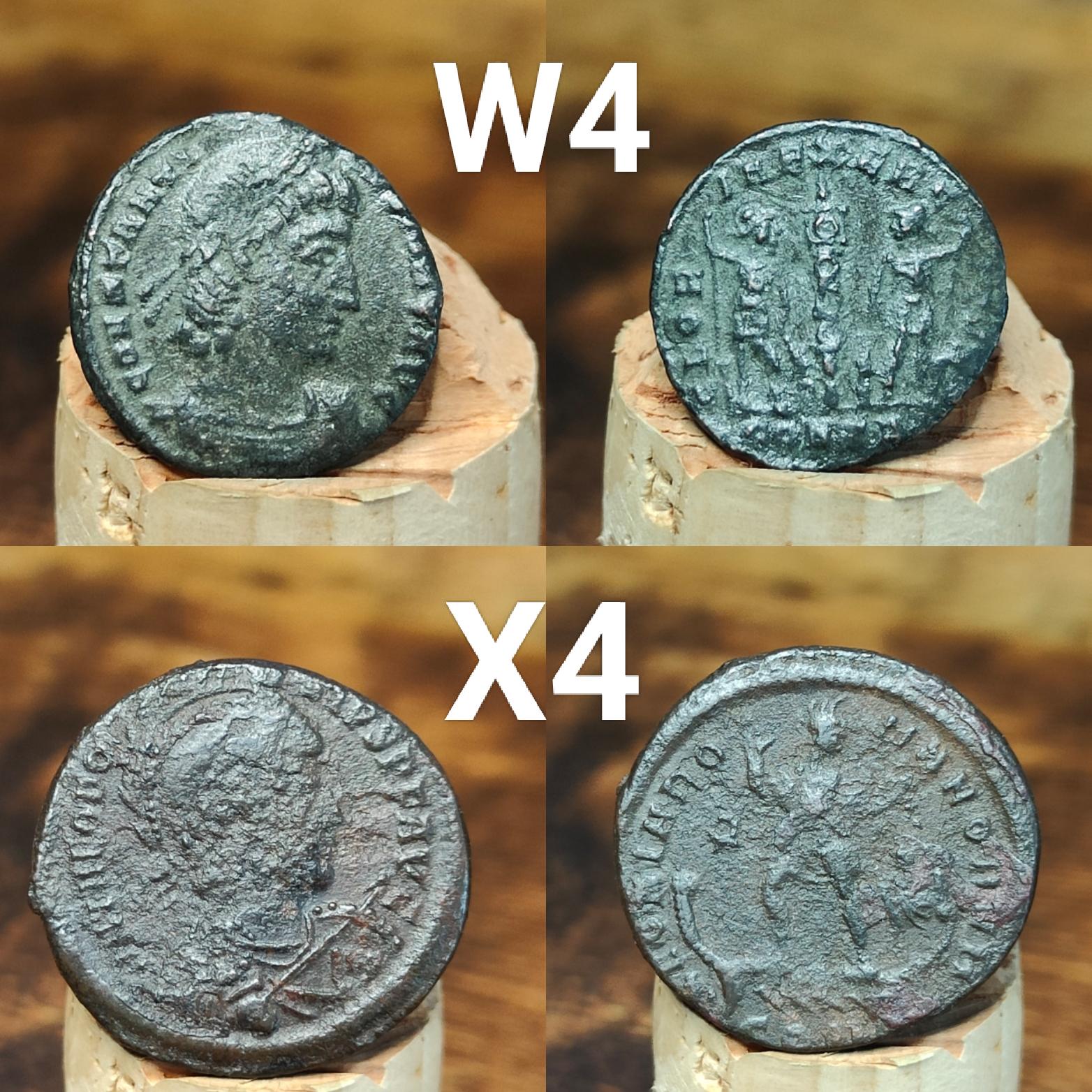 Very Fine Roman coins, 4th century ancient Nummus