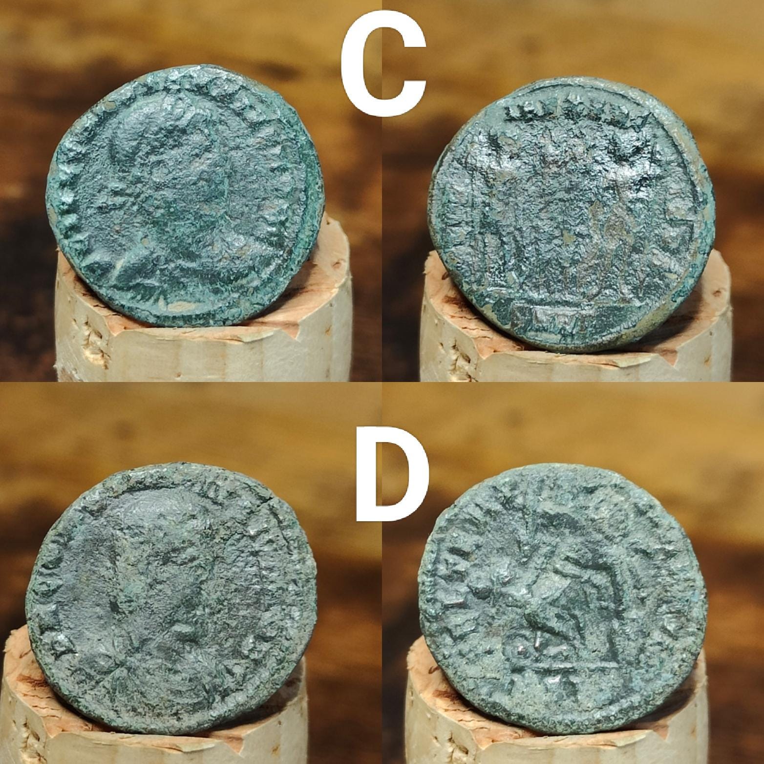 Roman coins, 4th century ancient nummus