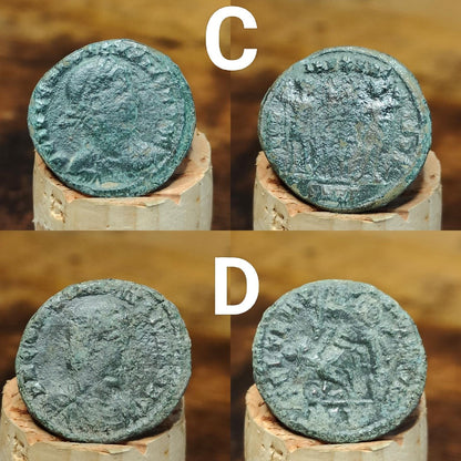 Roman coins, 4th century ancient nummus