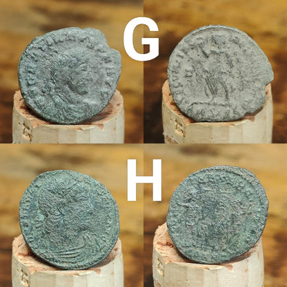 Roman coins, 4th century ancient nummus