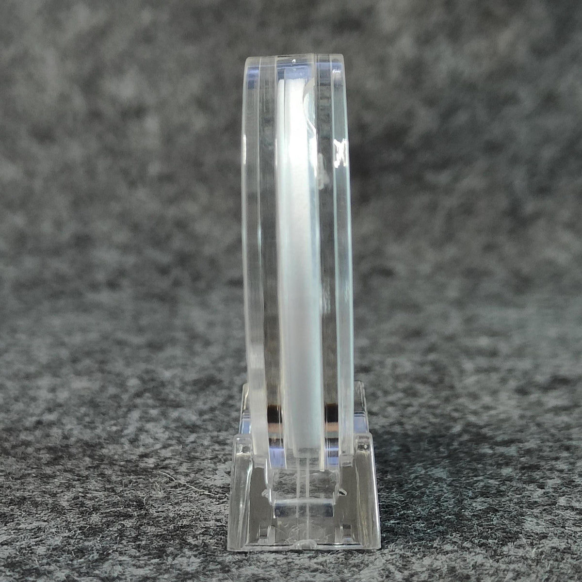 Coin Capsule Display case with stand and foam gasket