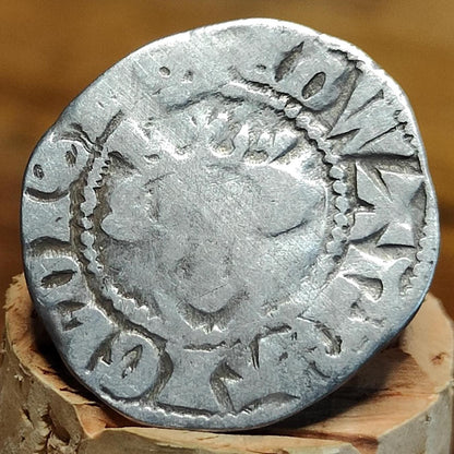 King Edward I Medieval hammered silver penny coin, 700 years old