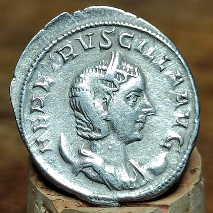 Herennia Etruscilla Roman Antoninianus, Juno reverse, ancient double denarius coin