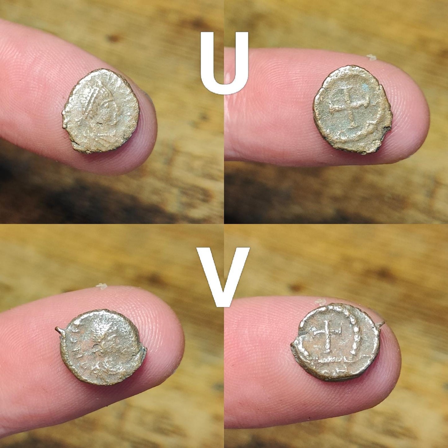 Ancient Roman/Greek minim coins, Genuine tiny coins over 1600 years old