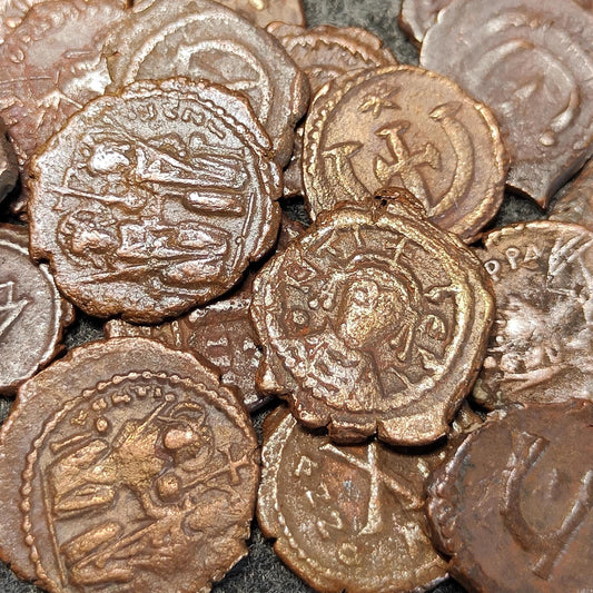 Ancient Byzantine Coins, Authentic Nummus of the Roman Empire