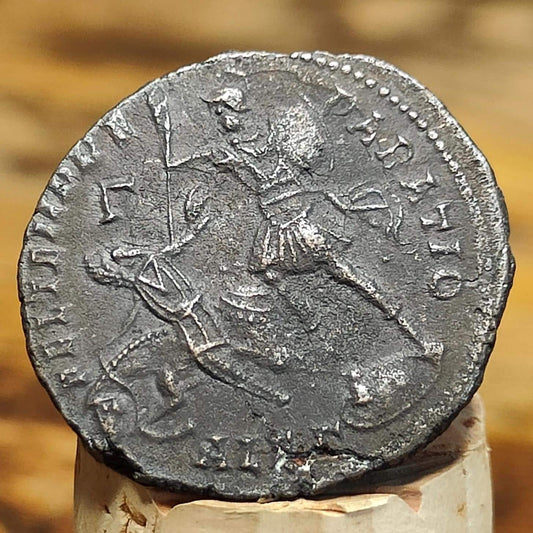 Constantius II Centenionalis with fallen horseman reverse, high grade ancient Roman coin