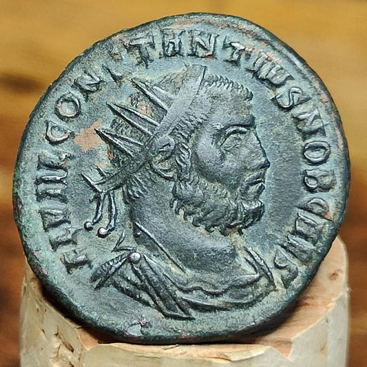 Constantius I Antoninianus with Jupiter reverse, 3rd century ancient Roman coin