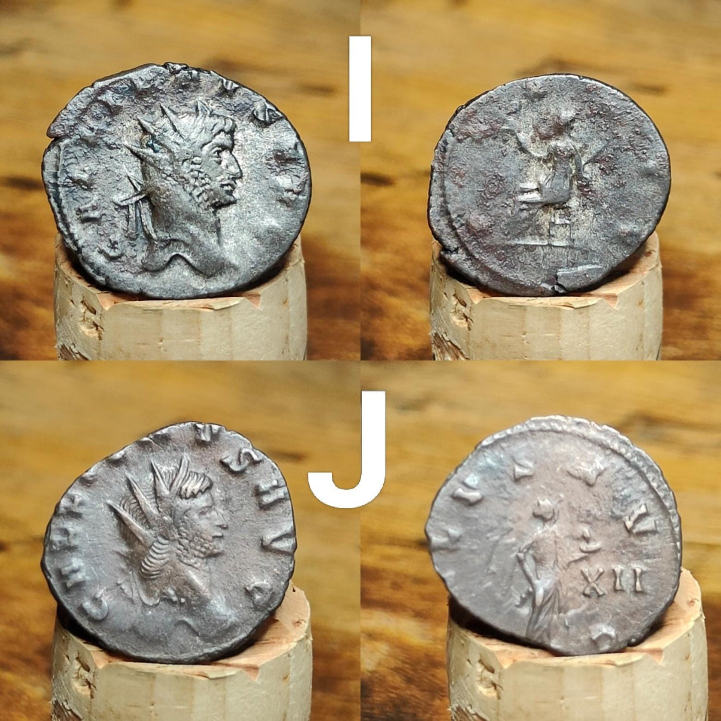 Gallienus Roman coins AE3, 3rd century ancient Antoninianus