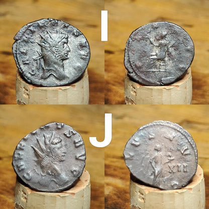 Gallienus Roman coins AE3, 3rd century ancient Antoninianus