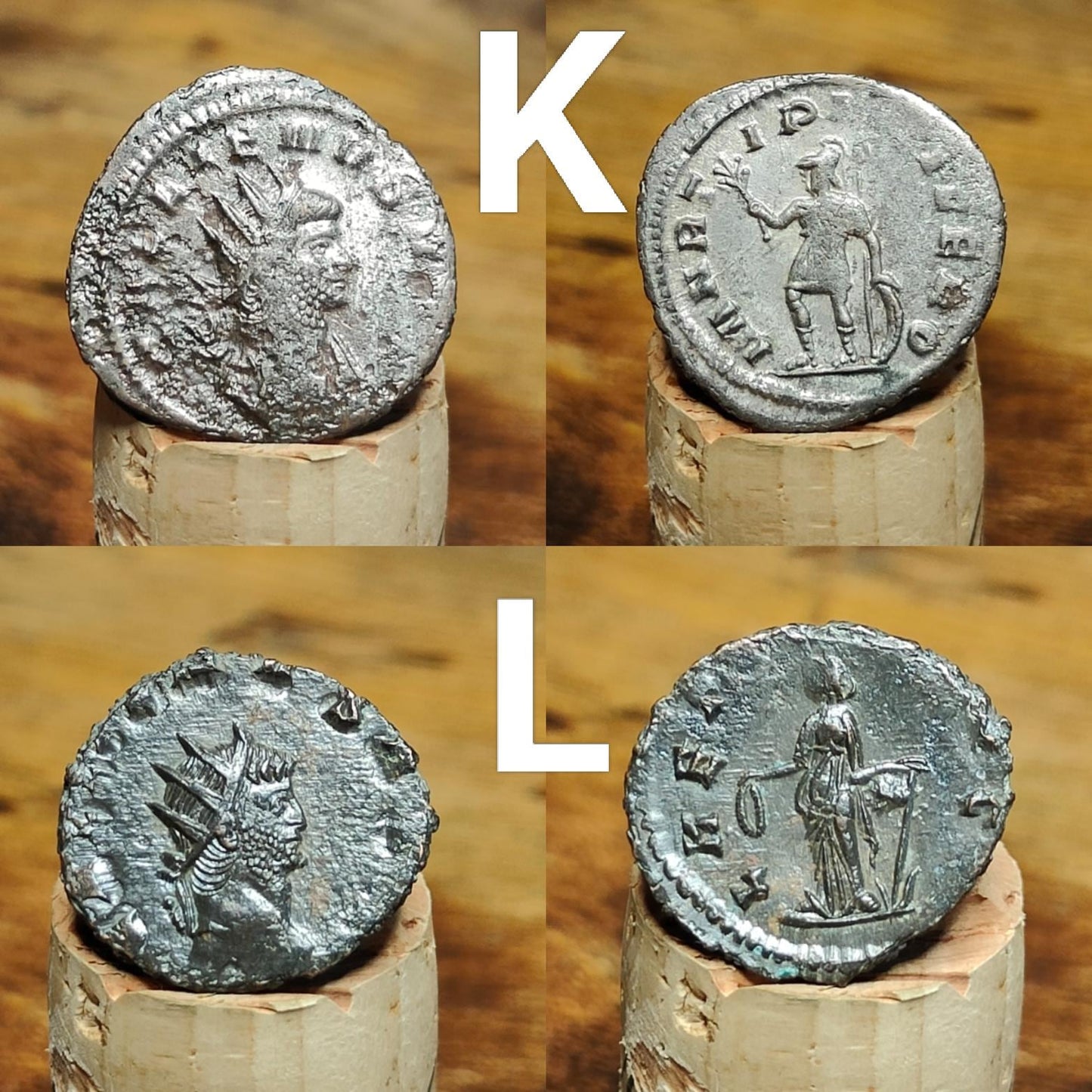 Gallienus Roman coins AE3, 3rd century ancient Antoninianus